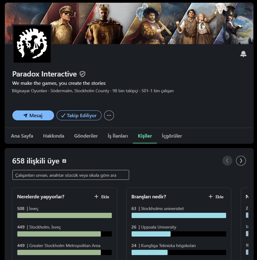 YabguNizamPasha's tweet photo. Linkedin de çok önemli bir mücadele alanı. @PdxInteractive çalışanları buradalar. Kişilere tıklayıp ne kadar kişi varsa yüklenin. Türk düşmanlığı güdenlere rahat yok. Bizim tadımız kaçtıysa, dünyanın da tadı kaçacak. https://t.co/ihszTvivGh