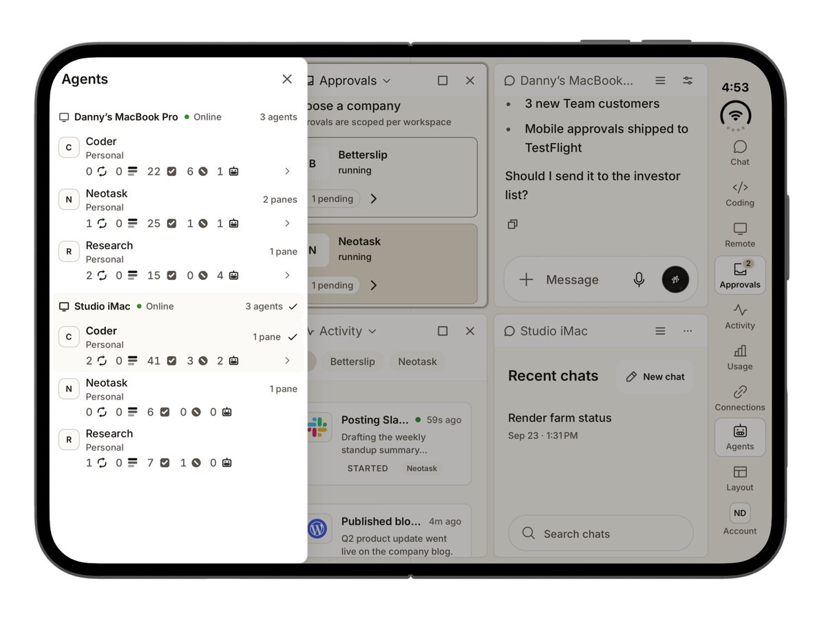 Neotask_ai's tweet photo. We’re ready to start running agents on the iPhone Duo starting October 23rd with Neotask! ✅

How about you? https://t.co/jc0PlIoCQ4