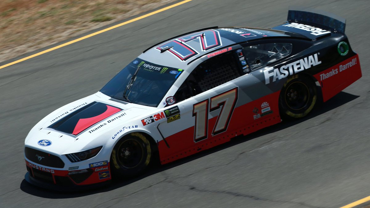 NascarPaint's tweet photo. Ricky Stenhouse Jr. - Roush Performance / Fastenal "Thanks Darrell!" (Ford)

2019 Toyota/Save Mart 350 (Sonoma Raceway) #NASCAR https://t.co/jzajyi8cOU