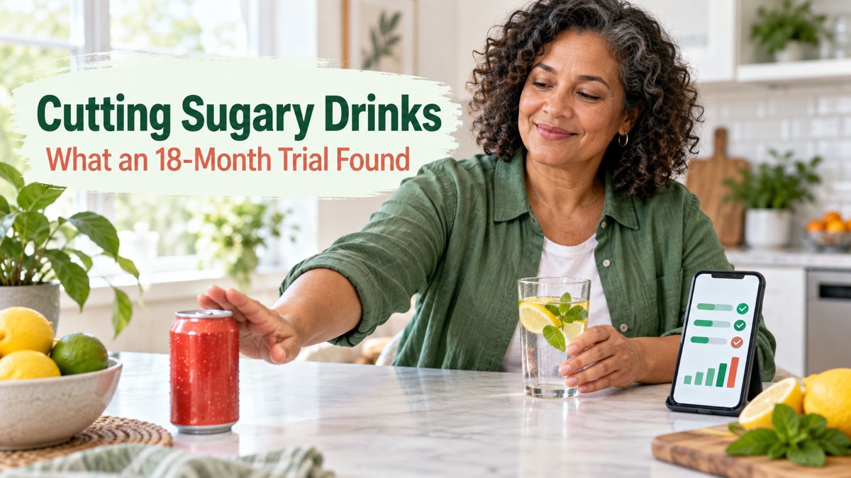 diabetesbasic's tweet photo. An 18-month trial found interactive digital support helped cut sugary drinks more than online education. Both groups improved; it did not test diabetes prevention. https://t.co/UknxQud9ry