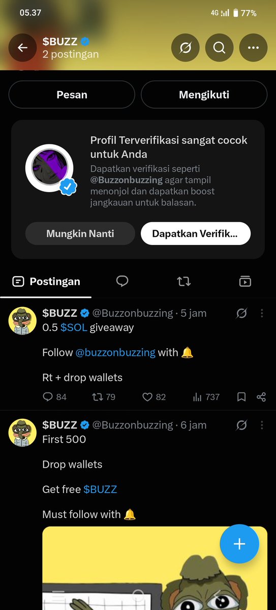 ruwtedt's tweet photo. @RonPull @Buzzonbuzzing Done all task

E4WxMPawEMz7gWuQwyMkgRM1J88muxNyQqUjHtxxkACH https://t.co/Jz6ie4UM1e