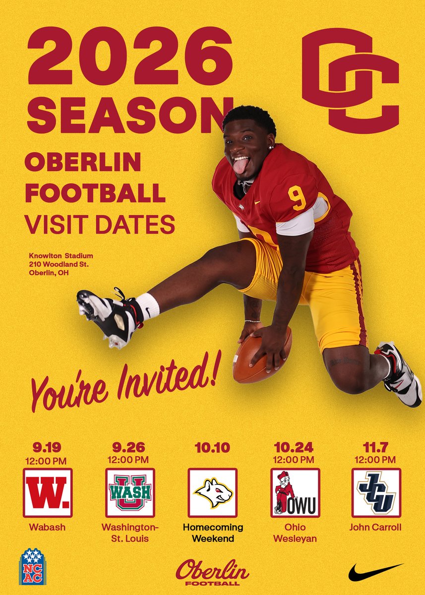 CoachHarkness's tweet photo. Class of '27, we are recruiting!

We have plenty of visit dates left and are looking for high academic scholar-athletes who wont to compete at the next level &amp; earn a great education! Please fill out our questionnaire &amp; let's get you to campus! #GoYeo https://t.co/B5D3nnpRPn https://t.co/kDxl1aj3yc