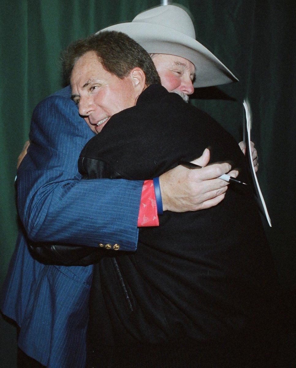 CharlieDaniels's tweet photo. The Daniels family is sending prayers to Ol' DW, Darrell Waltrip and his family after they shared his need to step back from the public light after announcing his CTE diagnosis earlier today. Dad and Darrell got to spend time together over the years, and we think the world of him. Boogity! Boogity! Boogity, DW, from the bottoms of our hearts. 🙏🏻 - CD Jr.