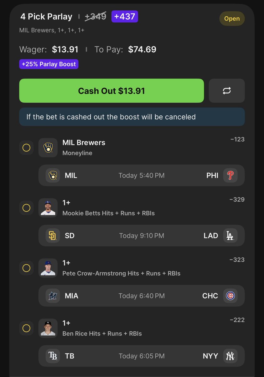LineSportsPicks's tweet photo. 🔒 LOCKED IN—LET’S CHASE A WIN ⚾️💰

Who’s riding this bet? 👇🔥 https://t.co/Qcjx8YFI1w