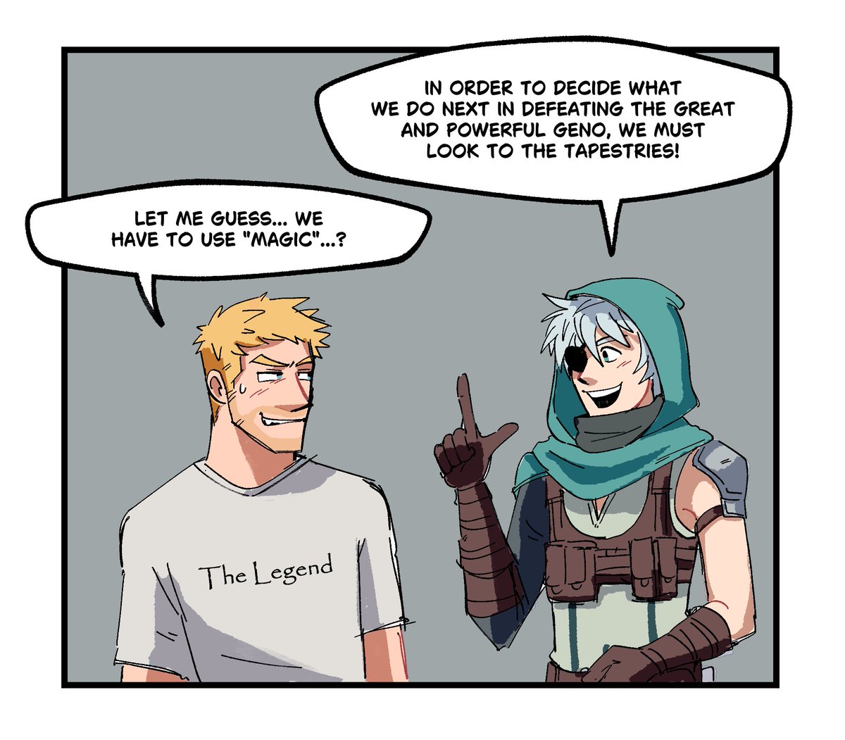 citruscrisp's tweet photo. the answer to defeating Geno rests within Jones (but it's literal) #fortnite #bastian #jones #geno https://t.co/5DAsvwajcd
