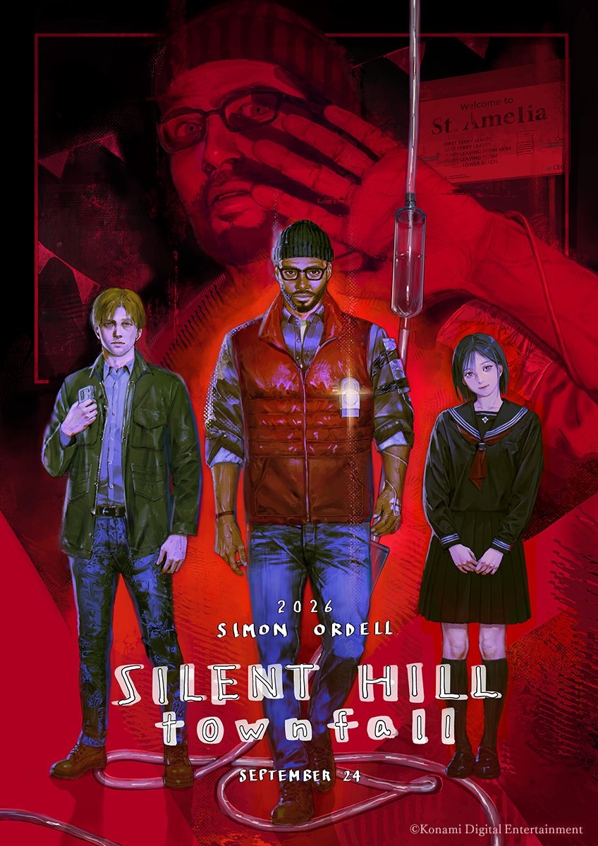 silenthill_jp's tweet photo. 『SILENT HILL: Townfall』発売中

発売を記念し、『SILENT HILL f』のコンセプトアートを担当するkera氏（@kera_2）より記念イラストをいただきました。
「SILENT HILL」の世界が交差するここだけの一枚をぜひご覧ください。

#SILENTHILL #サイレントヒル #Townfall https://t.co/Sg4DdVsAhO