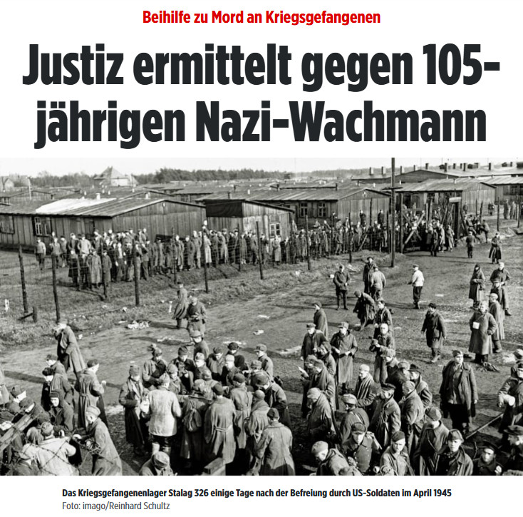 PeterBorbe's tweet photo. Langsam hat man schon den Eindruck, die Justiz legt das Recht von Jahr zu Jahr weiter aus, um von den wenigen Menschen, die aus dieser Zeit noch leben, überhaupt noch irgendwen anklagen zu können. In 2 Jahren stellt man 107jährige vor Gericht, weil sie 1944 als Postbote oder Fahrkartenknipser bei der Reichsbahn gearbeitet haben - denn auch sie haben am Funktionieren des NS-Systems mitgewirkt.
https://t.co/EXHWVbtIXP