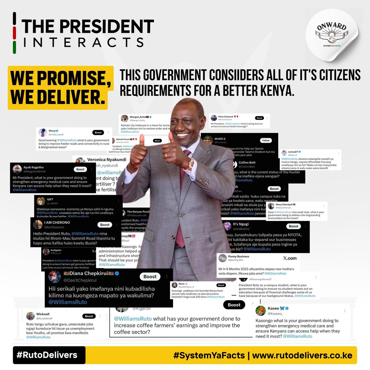 MtakatifuMike's tweet photo. Supporting farmers starts with making farming more affordable. Subsidised fertiliser and better-quality inputs are helping reduce production costs while strengthening Kenya’s food security. #PresidentInteracts Fixing The Nation Ruto Delivers https://t.co/T7bY3cu3Gn