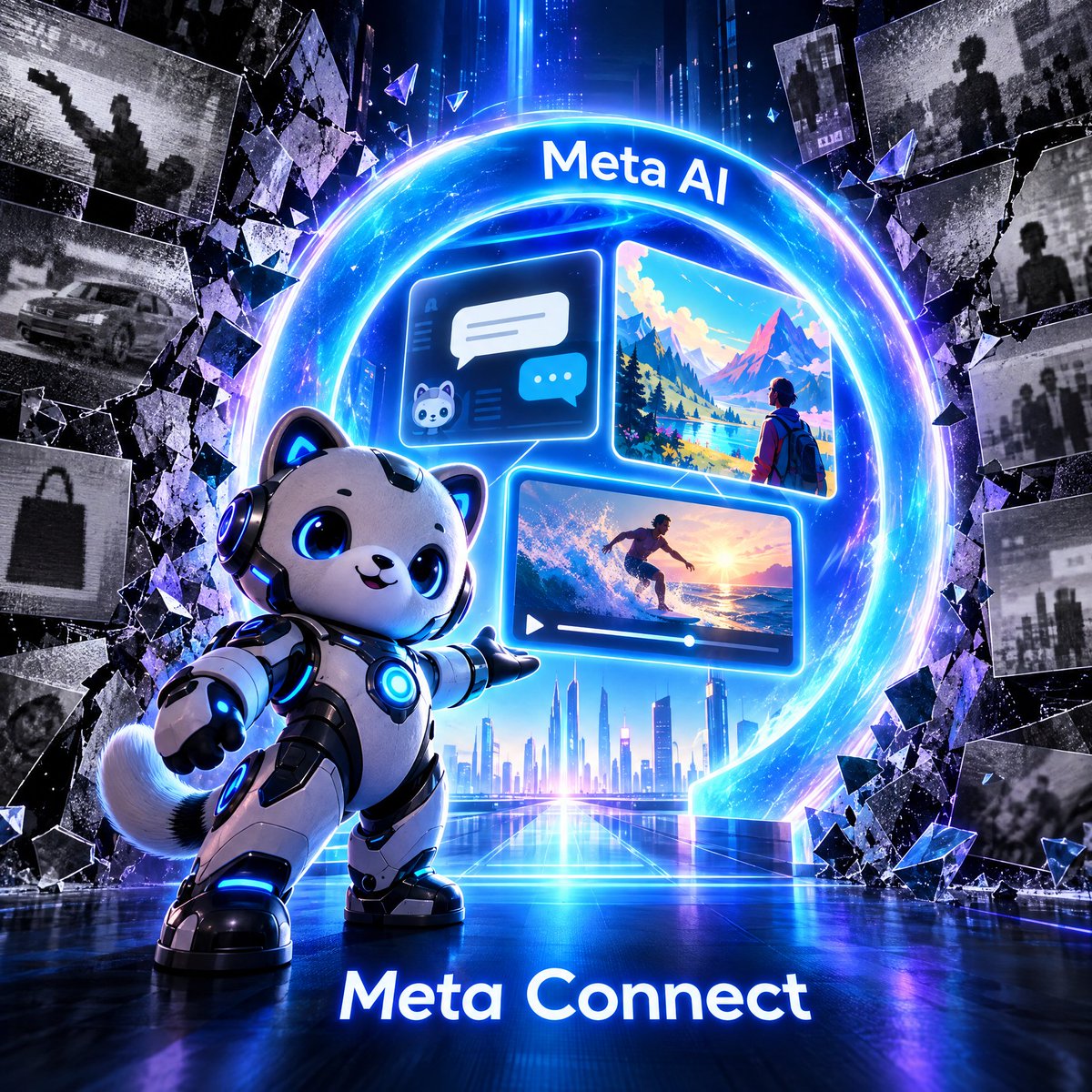 T0L2EPO2N6y4pXd's tweet photo. #今日はMetaConnectの日です😊(ΦωΦ)
8時🕗️からです
なのでMetaAIについて知ってる事を話します！
動画やイラスト無料で作成出来るよ数ヶ月前から実は使ってます！
これ知らない人(ΦωΦ)多いはず拡散よろしくお願いします https://t.co/PIjH9NBBcz