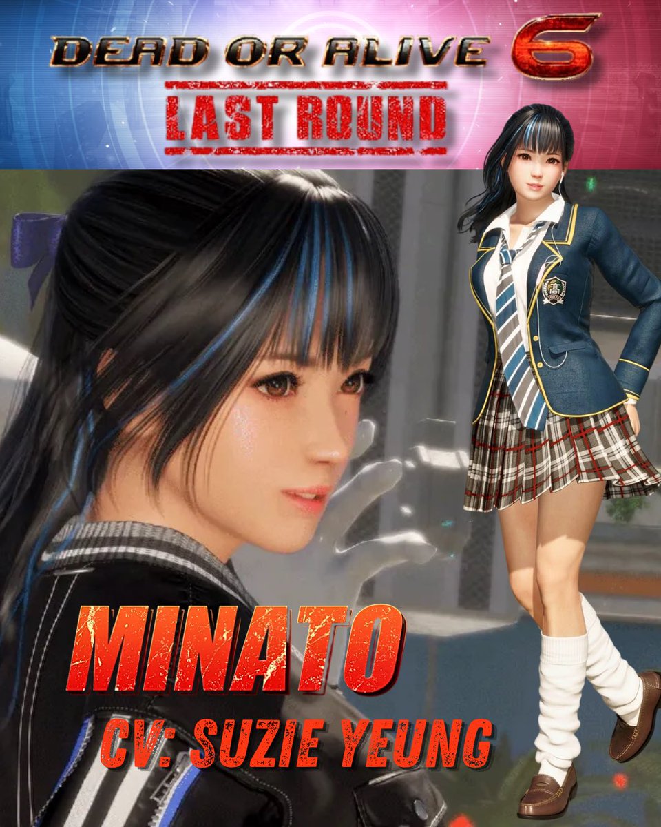 SuzieYeung's tweet photo. Hey girlypop! ✨🫧 I’m the English voice of a new fighter, the bubbly Minato in Dead or Alive 6: Last Round! It was a fun experience working with @TeamNINJAStudio @KoeiTecmoUS, thanks for having me! 🙏🥰 https://t.co/Bu3j2aqrug