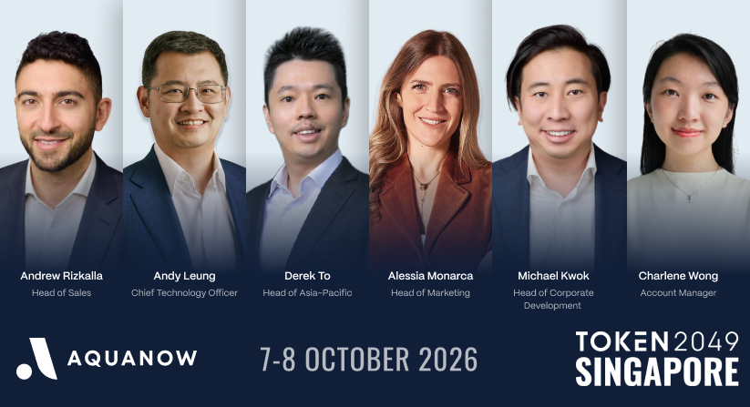 aquanow's tweet photo. The Aquanow team is heading to Singapore this October 🇸🇬

We'll be around town meeting people across the digital asset ecosystem and beyond — and you can catch us at two events during the week.

In Singapore? Join us or send us a message. We'd love to connect. Find the event details in the replies 👇