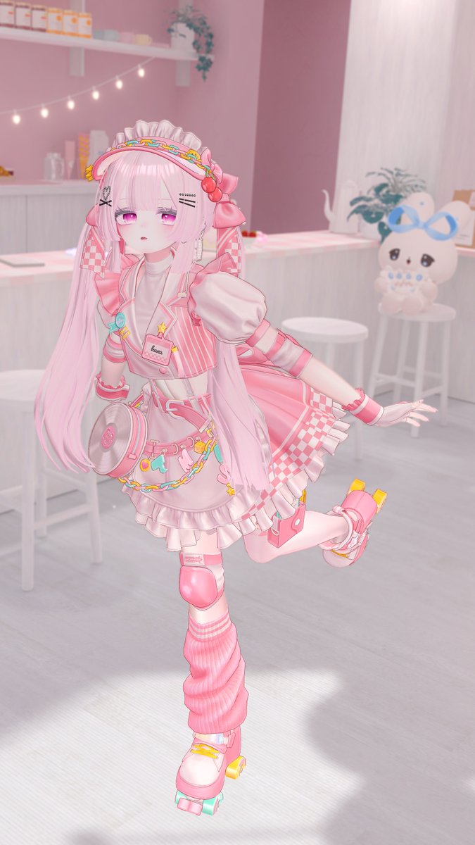 kana_vrc's tweet photo. もーにん☀️

てんぱすおおもりさまの新作『CANDY POP DINER』はVketで展示されていた赤色のほかにもたくさんのカラバリがあります🩷

パステルカラーもあって、ふんわり雰囲気のカフェの制服にしてもいいかも…！

 #てんぱすおおもり #PR https://t.co/8GmgJNJuLA