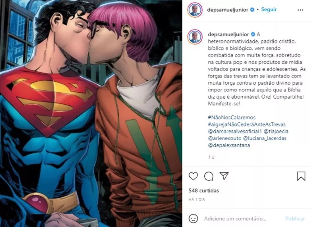 lokichantress's tweet photo. vcs se fazem de tão sonsos quando a gente fala de representatividade em filmes e quadrinhos de super herois nem parece que moram no país que a cruzada das crianças foi censurada por ter um beijo gay e que a bissexualidade do jon kent virou discurso de político contra a comunidade https://t.co/CmUL2wyVQm