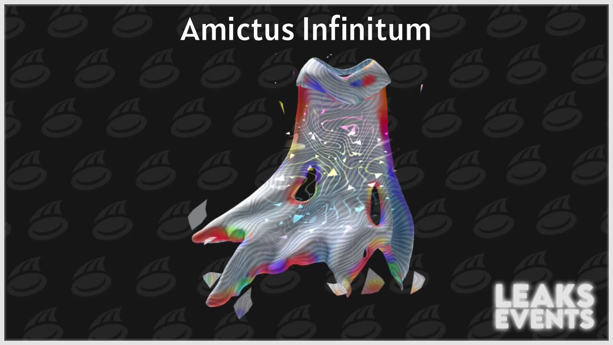 LeaksEvents's tweet photo. 🔎 THE HUNT: ROBLOX 20
Esse é o Amictus Infinitum, o item que aparentemente será dado a todos os jogadores que completarem o evento!

Link: https://t.co/YPAoVGVgNS https://t.co/3dcAwsYB4L