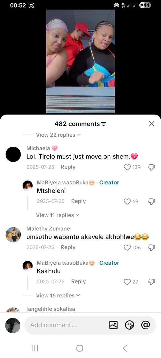 Leanolarona_12's tweet photo. Had to go check the comments myself haiboooo, anikhuzani kanti as family???#IzinganeZeSthembu https://t.co/mf3o2jeAxr
