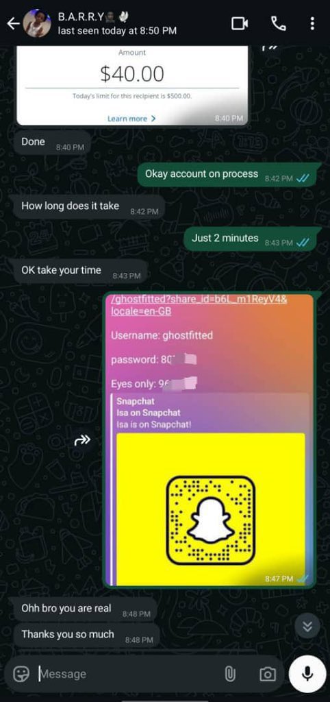 spy534647's tweet photo. Dm for legit Snapchat hacking https://t.co/Y12x1Fu6bH