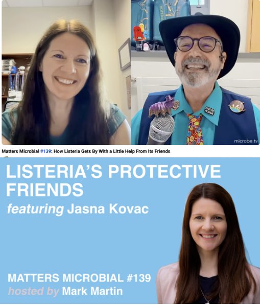 markowenmartin's tweet photo. It's Wednesday. Time for a new episode of the #MattersMicrobial podcast. Dr. Jasna Kovac joins the #QualityQuorum to talk about Listeria, biofilms, sociomicrobiology, and food processing. Please spread the #GoodMicrobialWord! @profvrr @ASMicrobiology
https://t.co/k6bL9JaKvv https://t.co/k3fxxeH6Uj
