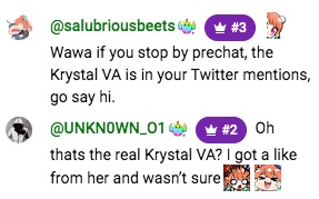 blahwhatever___'s tweet photo. ALERT ALERT KIWAWA YOU HAVE BEEN NOTICED BY KRYSTAL THIS IS NOT A DRILL

(full credit for this breaking news goes to salubriousbeets in prechat  👀)

#kfp https://t.co/0NUfbMDNYH