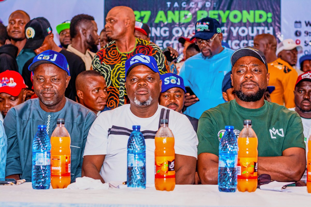 SenSharafaAlli's tweet photo. THE ENERGY IS REAL!!!

Today, my running mate, Hon. Adesoji Adedeji, took the Oyo AHEAD message to Ogbomoso and Saki, and the response was powerful.

From Soun Ogunlola Town Hall, Ogbomoso, to Saki City Hall, APC youths and supporters came out in numbers, bringing the energy, excitement and belief that Oyo can move AHEAD.

The message was clear: our youths are not waiting for the future. They are ready to build it.

A big thank you to Hon. Olamijuwonlo Alao Akala, our leaders, APC Youth Leader, women and the City Boys Movement for showing up and showing love.

We also paid our respects to the Okere of Saki, Oba Khalid Olabisi, and honoured the memory of late Governor Otunba Adebayo Alao Akala.

The energy is here. The people are ready. Oyo AHEAD! 🔥

#BSA2027
#OyoAHEAD
#ÌtayoÒyó
#OyoAPCYouth