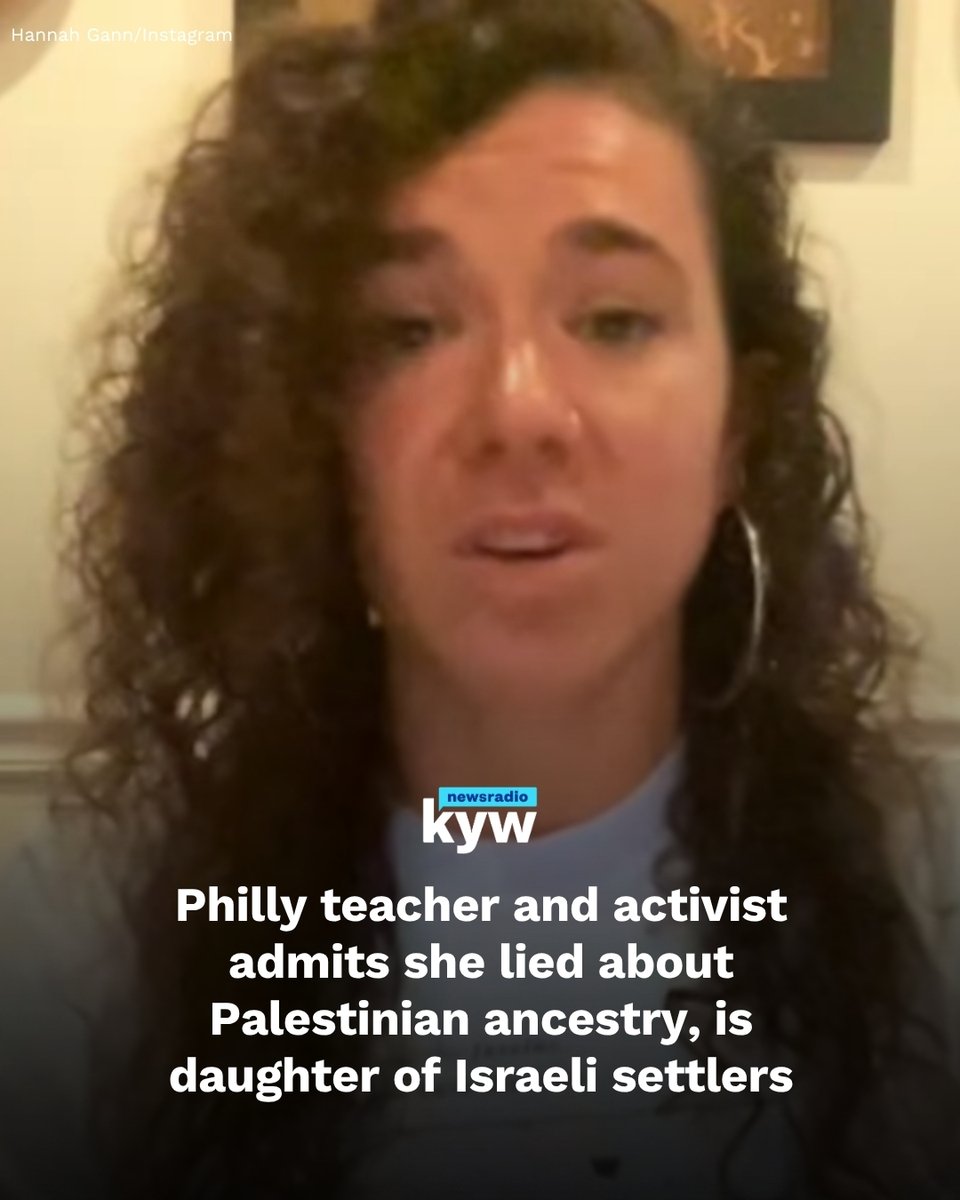 KYWNewsradio's tweet photo. A Philly teacher who claimed Palestinian and African ancestry is at the center of a scandal that has angered pro-Palestinian activists after it was revealed she is actually the white daughter of Israeli settlers.

Read more: https://t.co/ivf9MX1Nwn https://t.co/5lEwCIykWY
