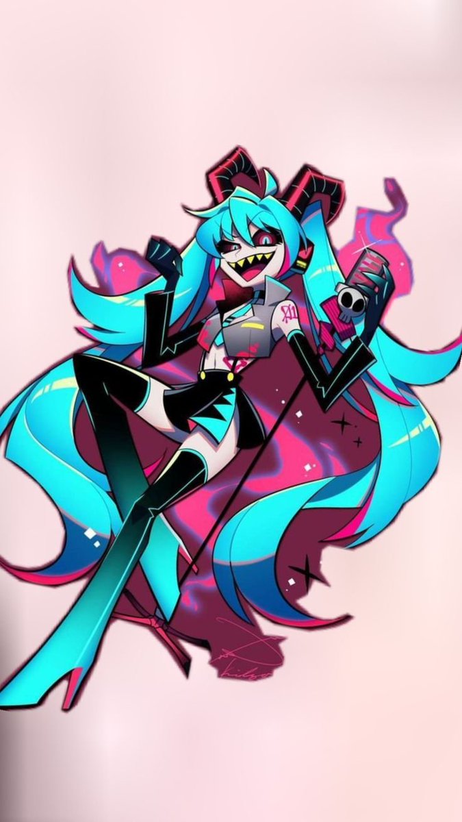a3mooni_be's tweet photo. Straight out of Hell, but make it neon.😈💗
#HelluvaBoss #HelluvaBossFanart #HelluvaBossFandom #Hellaverse https://t.co/gA4bLccxtM