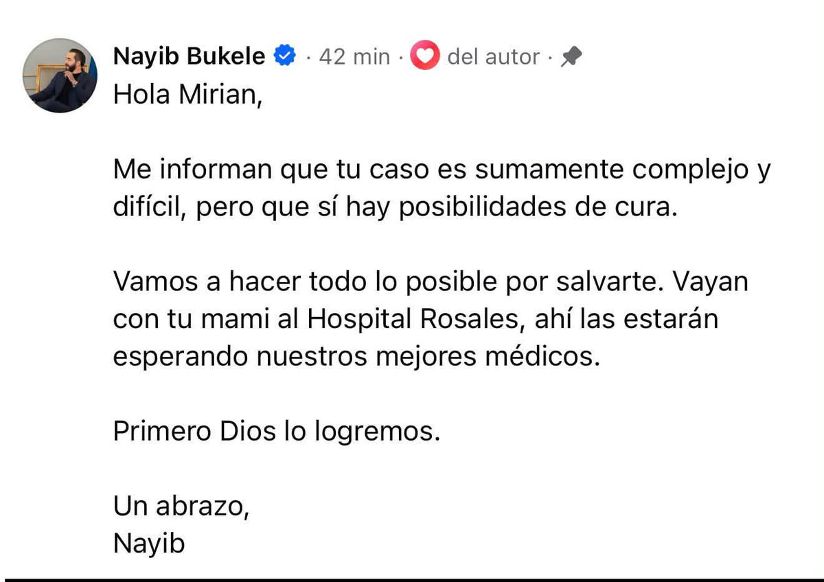 HondurasRosales's tweet photo. #NOTICIAS -🚨 LO ÚLTIMO 🚨👇
¡No tenemos Ministro de Salud 🙁!
El Presidente de El Salvador, Nayib Bukele,, respondió al llamado de una joven hondureña con leucemia, quien será atendida por el equipo médico del Hospital Rosales. 
#NoticiasRosales https://t.co/sBthu8GO5r