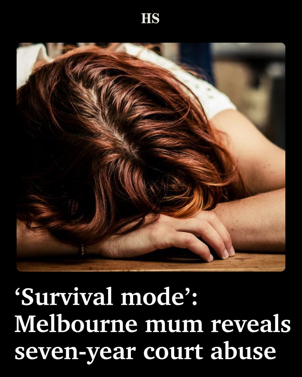 theheraldsun's tweet photo. A Melbourne mum was dragged through family court for seven years, leaving her in “survival mode”, as experts warn DV perpetrators can weaponise legal and other systems to maintain control long after a relationship ends > https://t.co/K8X1Yj16hp https://t.co/WY4lanoTtC