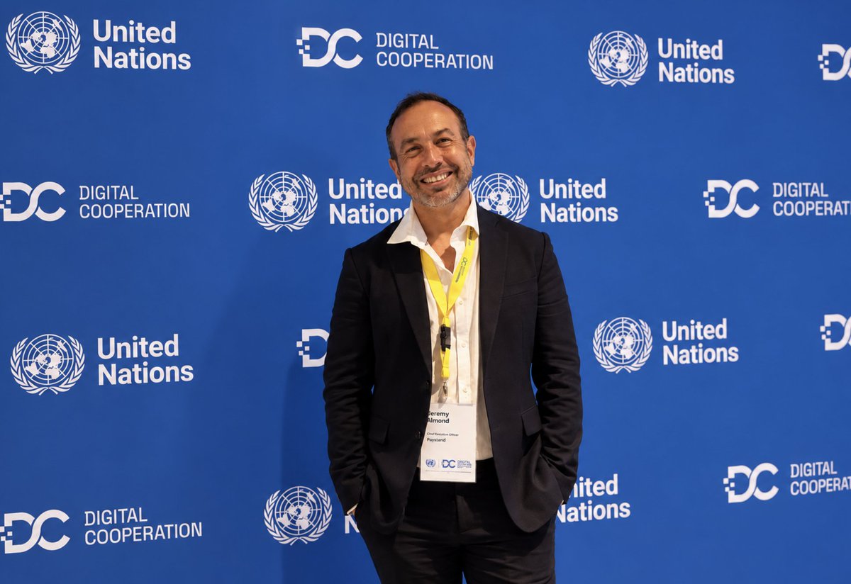 paystand's tweet photo. 🤖 AI is changing how work gets done. Financial infrastructure needs to evolve with it.

🌐 At @odet_un’s #DigitalCooperationDay 2026, @JeremyAlmond joined global leaders to discuss the future of money, Bitcoin, stablecoins and open financial infrastructure.

Read more about the conversation👇
🔗https://t.co/AFRfd7310C