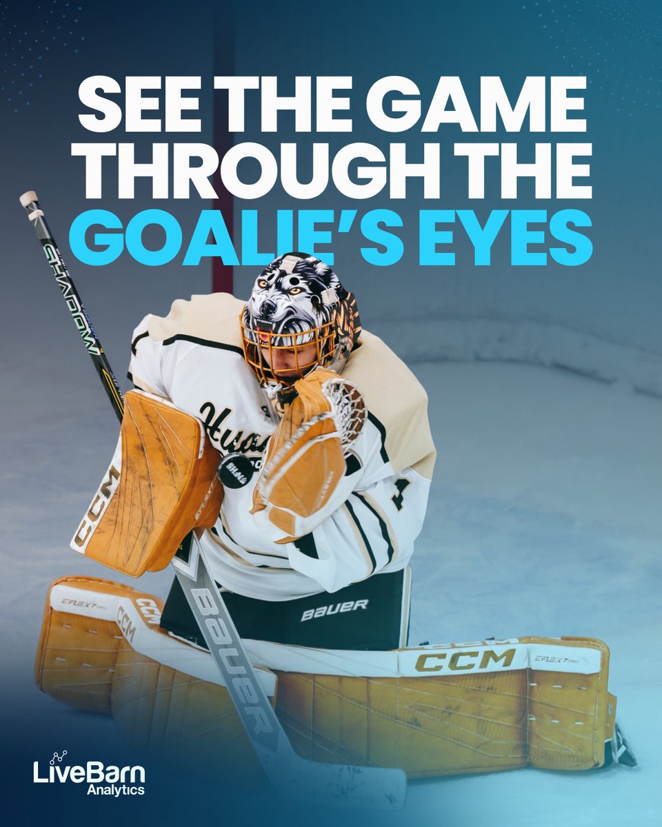 LiveBarn's tweet photo. A goalie’s impact isn’t always reflected on the scoreboard.

Coming this fall, LiveBarn Analytics will provide a more complete view of goalie performance through video-linked insights and goalie-specific metrics.

As the only platform in the industry offering dedicated goalie analytics, LiveBarn Analytics helps coaches and families understand the moments that matter most—from saves and shots faced to game situations, performance trends, and long-term development.

Because every save tells part of the story. LiveBarn Analytics brings the full picture from the crease into focus.

Click the link to learn more: https://t.co/CnUhVjg6PR