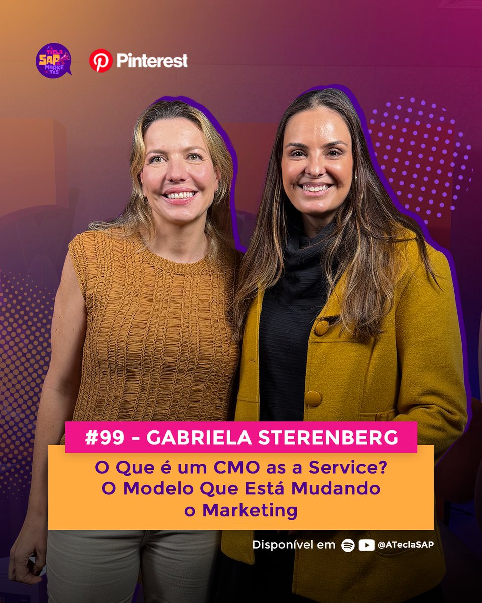 carufernandes's tweet photo. 🚨 Todo mundo fala de IA. Pouca gente fala de estratégia. No episódio de hoje, Gabriela Sterenberg explica por que nenhuma ferramenta salva uma empresa que não sabe para onde está indo. Acesse https://t.co/OAXresrFnb

#marketing #branding #futurodomarketing #ateclaSAP https://t.co/I39mqve1Oh