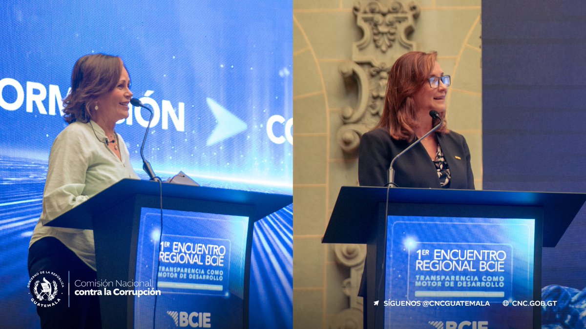 CNCguatemala's tweet photo. 💡 El director ejecutivo, Julio Flores, participó en la inauguración del primer encuentro regional del @BCIE_Org, "Transparencia como motor de desarrollo”, desarrollado este miércoles.

La sesión inicial contó con las intervenciones de Gisela Sánchez, presidenta del BCIE y del comisionado Flores. José Salazar-Xirinachs, secretario ejecutivo de @cepal_onu, participó virtualmente.

En su discurso, Flores reforzó el compromiso del @GuatemalaGob con la transparencia y la prevención de la corrupción, además de los esfuerzos por fortalecer las instituciones para impulsar un desarrollo fundamentado en principios democráticos.

El evento se desarrolló bajo las áreas temáticas de innovación, transparencia y rendición de cuentas. Contó con la participación de expositores nacionales e internacionales que trataron temas como el combate a la desinformación, la implementación de innovaciones tecnológicas y la participación ciudadana.

@DeliaFerreira, abogada y expresidenta de Transparencia Internacional, cerró el encuentro con reflexiones sobre la importancia de recuperar la confianza ciudadana a través de prácticas de integridad.

La participación de la CNC en el encuentro regional reitera la importancia de los espacios de diálogo interinstitucional como una oportunidad para continuar impulsando la transparencia y la integridad.

#BitácoraCNC