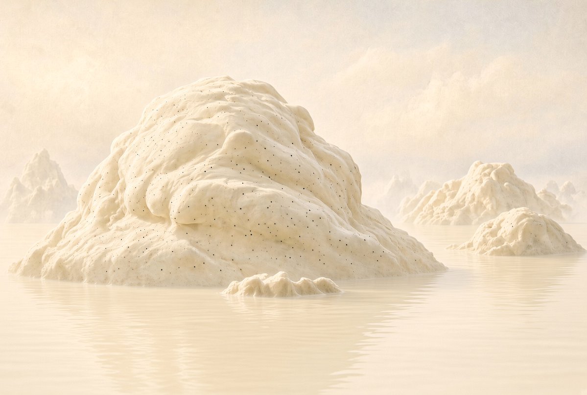 canvasblau's tweet photo. Vanille als Farbe.
Eis, das Gebirge spielt.
Pudding, der das Meer ersetzt.
Wissenschaftlich unhaltbar.
Kulinarisch überzeugend.

🍦🏔️ #Vanille #Eisberge #GrokImagine https://t.co/LtRIbesaWc
