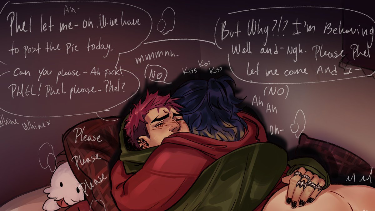 kaotickoi's tweet photo. i feel shame everytime i have to write dialogues really #kayn #aphelios https://t.co/e2yH9QM7tr