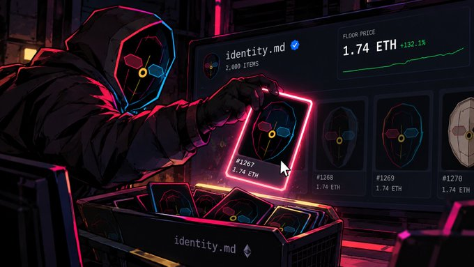 IMDSTRTGY's tweet photo. it starts with one.

enough has now been generated to sweep our first identity.md NFT.

1 becomes 2. 2 becomes 10. 10 becomes 100.

let’s see how many identities we can take off the floor.

$IMDSTRTGY https://t.co/rn2Pv4vEtq