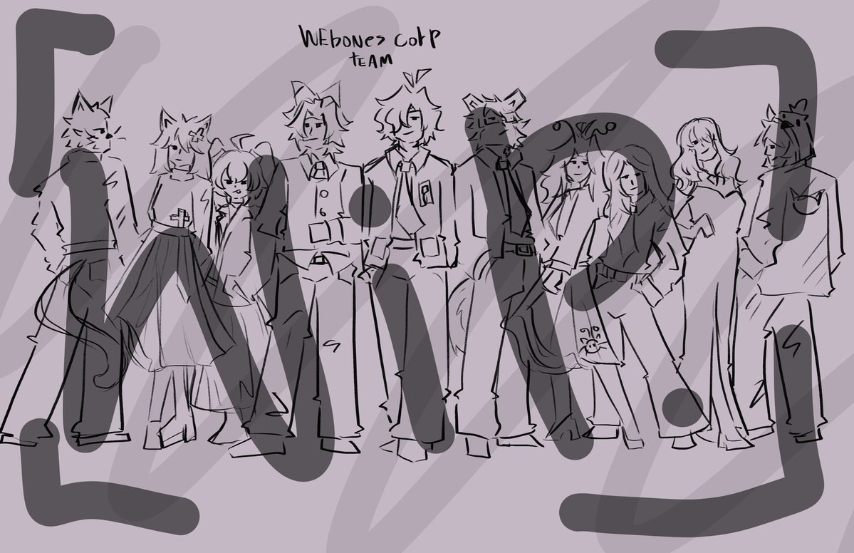 Kiki__k00's tweet photo. Se viene dibujo del team 
(Porfa no metan a nadie mas ya tengo el boceto) https://t.co/K25atsckng