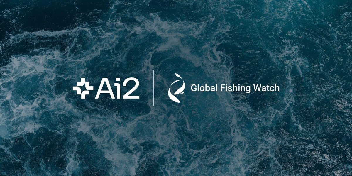 allen_ai's tweet photo. Today at #ClimateWeekNYC, Ai2 and @GlobalFishWatch announced a partnership to shape how AI and AI agents enter ocean monitoring and enforcement.

Purpose-built. Open. Accountable to the people who use them.

https://t.co/8N25hAPyA4 https://t.co/29qXL6StY5