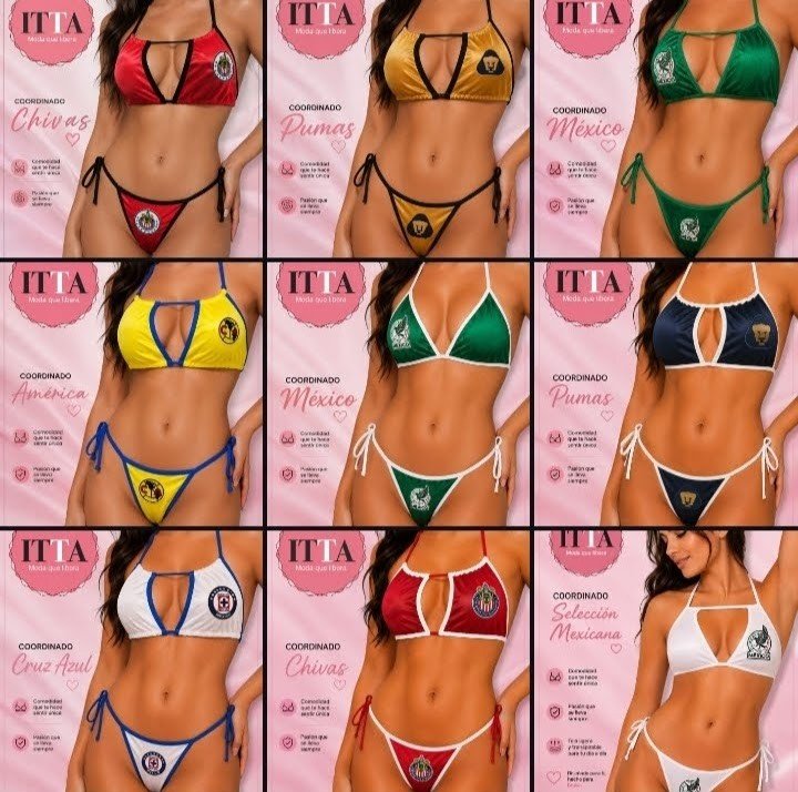 IttaModa's tweet photo. ⚽🔥 ¡QUE SE NOTE DE QUÉ #EQUIPO ERES! 🔥⚽

✨ #COORDINADOS DE #FÚTBOL ✨
👙 Bra + tanga

🔵🟡 AMÉRICA
🔵🔴 PUMAS
🔵⚪ CRUZ AZUL
🔵⚪ CHIVAS 
🔵⚪ SELECCIÓN MEXICANA 

#IttaModa #ModaQueLibera #América #Pumas #CruzAzul #Lencería #Coordinados #FutbolMexicano #Aficionadas https://t.co/8gt7R81vrw