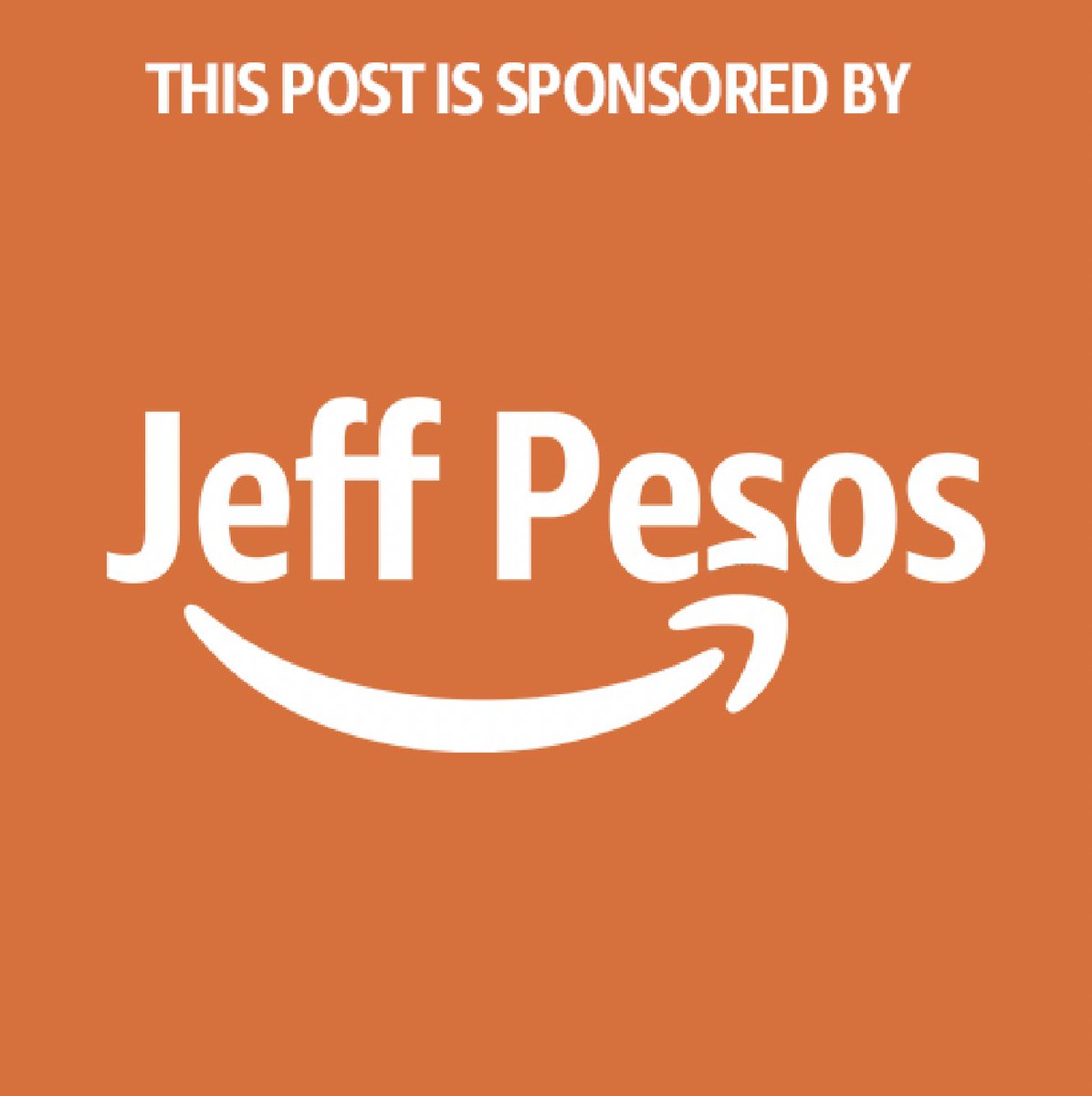 JeffPesosAmazon's tweet photo. @Clive_99 Sponsorship pending. https://t.co/N5NNdXI0oW