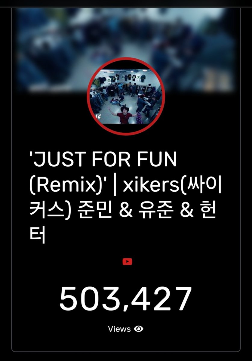 xikersworldwide's tweet photo. [📈] STREAMING MILESTONE

500K views in 27.5 Hours! 🎉

Roadys, you're doing awesome! 💪

🎯 24 Hours: 50K✅️
🎯 50 Hours: 100K✅️
🎯 1 Week: 1M

'JUST FOR FUN (Remix)'
#xikers #싸이커스 #JUST_FOR_FUN @xikers_official https://t.co/J1oDWdQvHr