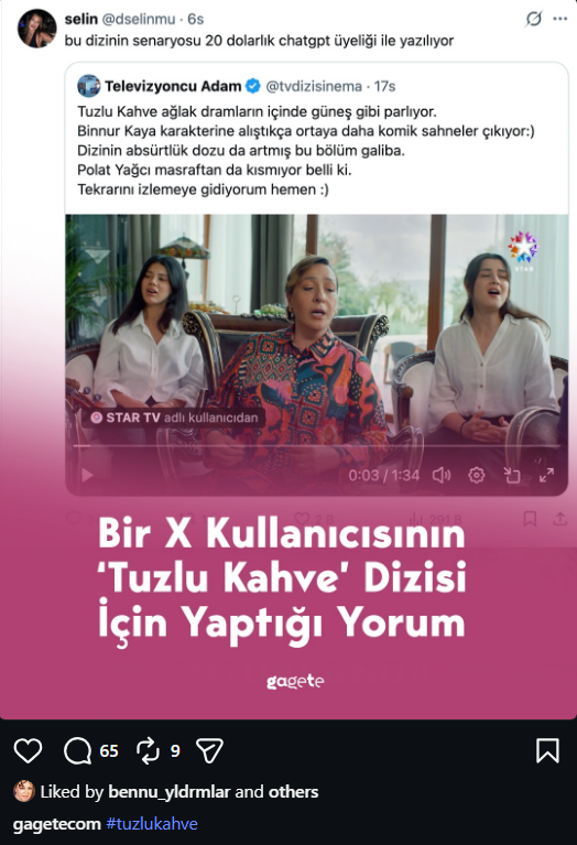 ApparentEdits's tweet photo. Bennu Hanım napiyorsunuz 😭😭😭 https://t.co/hPi1kEOI31