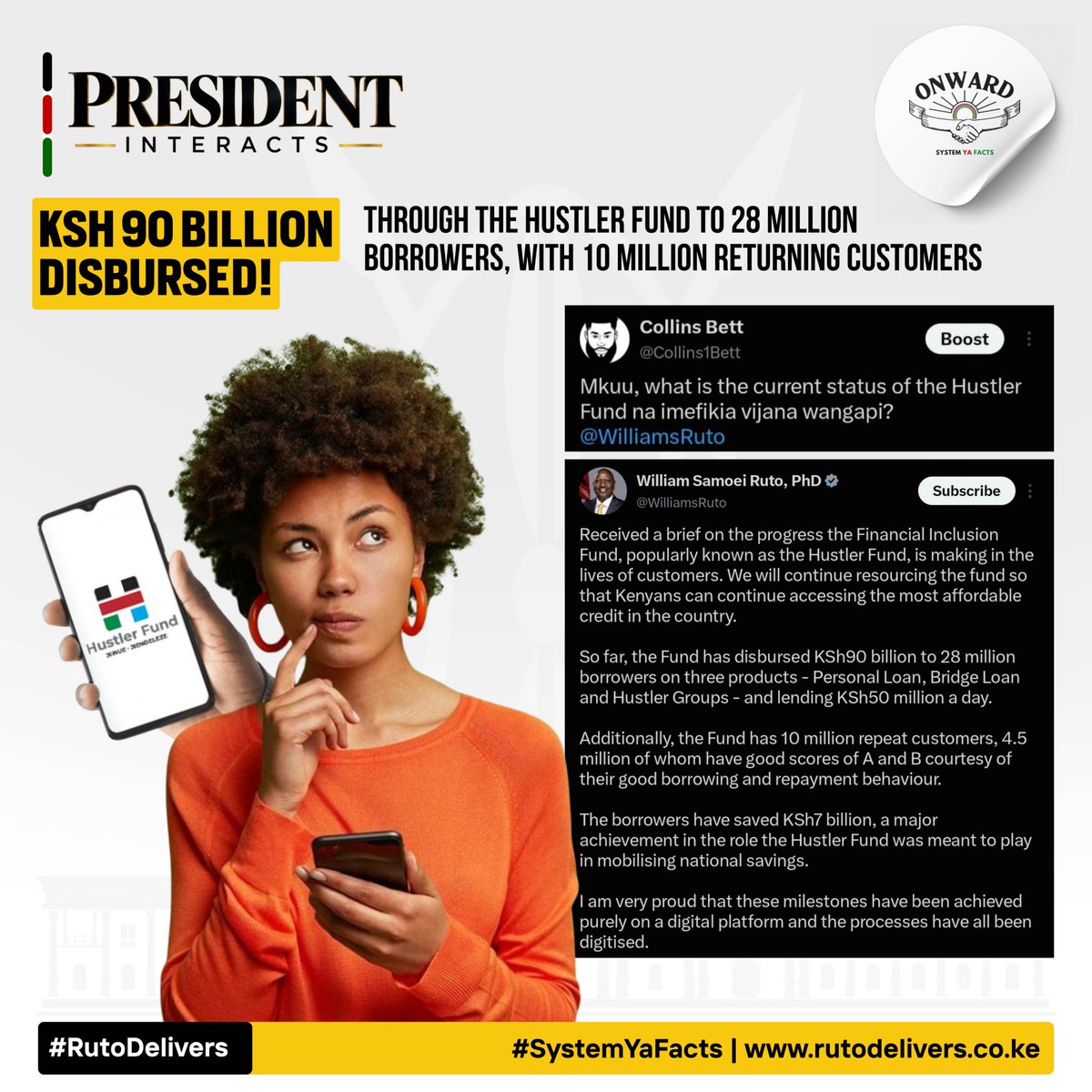 Jamesmwang70ze's tweet photo. #PresidentInteracts
Fixing The Nation 
Ruto Delivers https://t.co/sPurJ0Eyi0