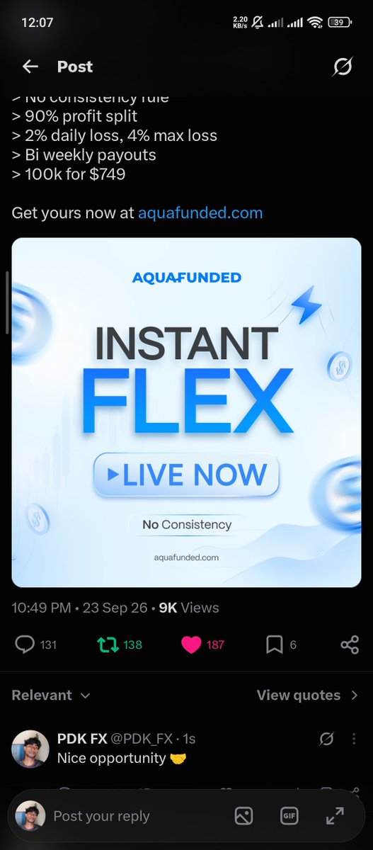 PDK_FX's tweet photo. @AquaFunded @LewisAquaFunded Follow      ✅
🔔             ✅
Like , RT  ✅
Coment  ✅

Done all 🤝 https://t.co/2z5IhcSBkY