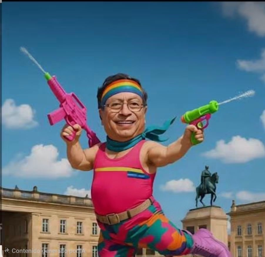 OscarOrtizE2's tweet photo. Petro se lleno de envidia de ver al Tigre con su pistola personal. https://t.co/wHVC4P2Oo2