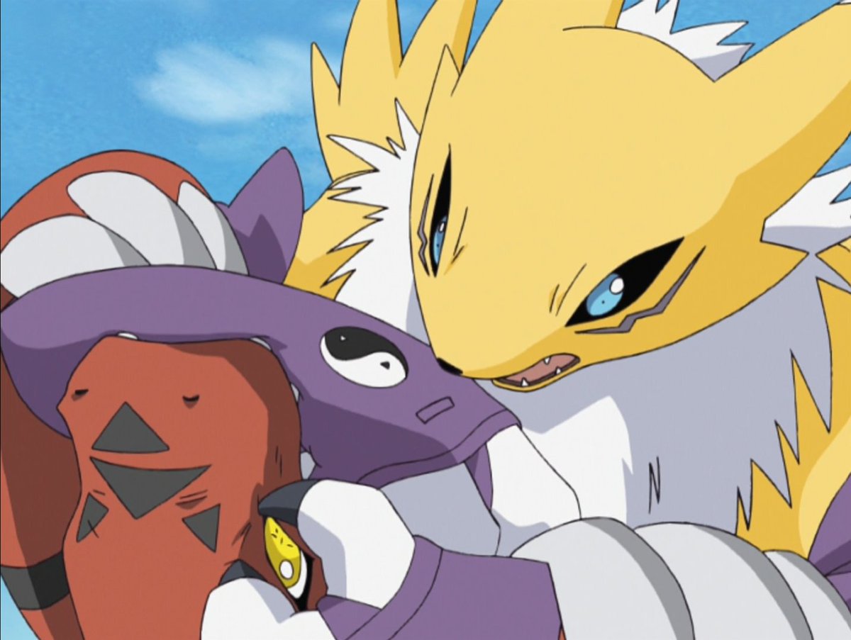PikaPikachu150's tweet photo. 😯 Sometimes we forget how savage the fights between Guilmon and Renamon could be.
#Digimon #DigimonTamers #デジモン #디지몬 https://t.co/H0twRsSQo0