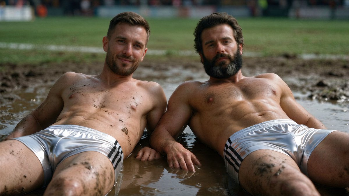 StrikerForward's tweet photo. Lets get down and dirty
#dirtydaddy #dadandson #vintageshorts #sexynylonshorts #bulges #shortsfun https://t.co/FwMidz6w0z