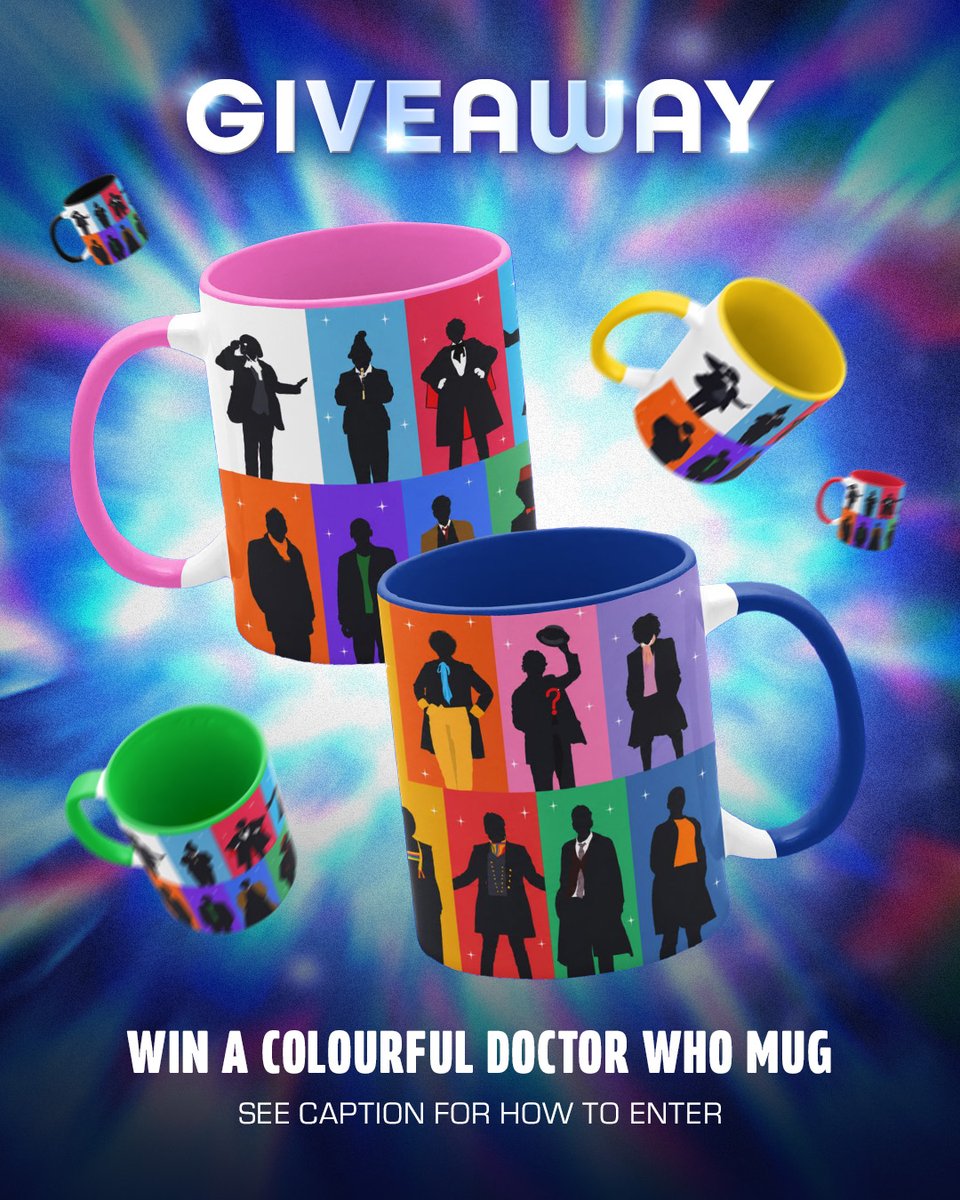 BlueBoxArtworks's tweet photo. 🎁 #DoctorWho Mug Giveaway!!! ☕️

To enter:
1️⃣ Follow @BlueBoxArtworks
2️⃣ Like &amp; RT
3️⃣ Tag a friend in the replies
✨ Bonus: Fave the Etsy listing &amp; DM me a screenshot! Listing: https://t.co/S5IXOTMF03

Ends 23:59 BST, 27 Sept 2026. Worldwide entry.

#DrWho #TARDIS #Whovian #Comp https://t.co/GA91YKRcQh