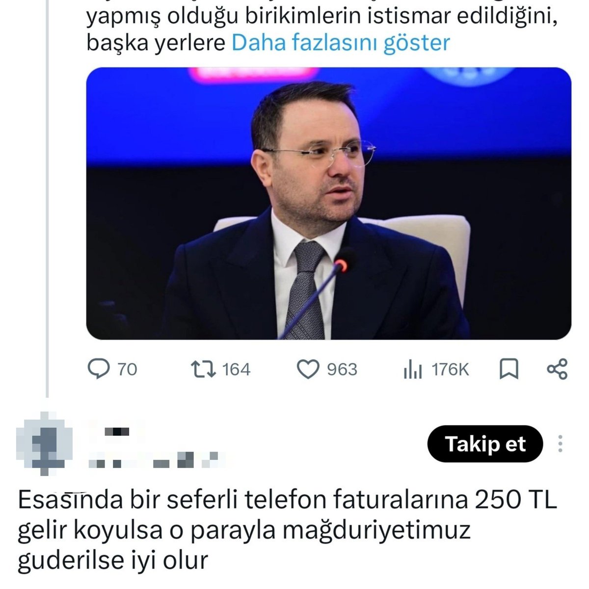 frekanstr_'s tweet photo. TERA yüzünden batan şahıs, tüm vatandaşların faturalarına 250 TL eklenip zararın kapatılmasını istedi: https://t.co/NzMa52idtx