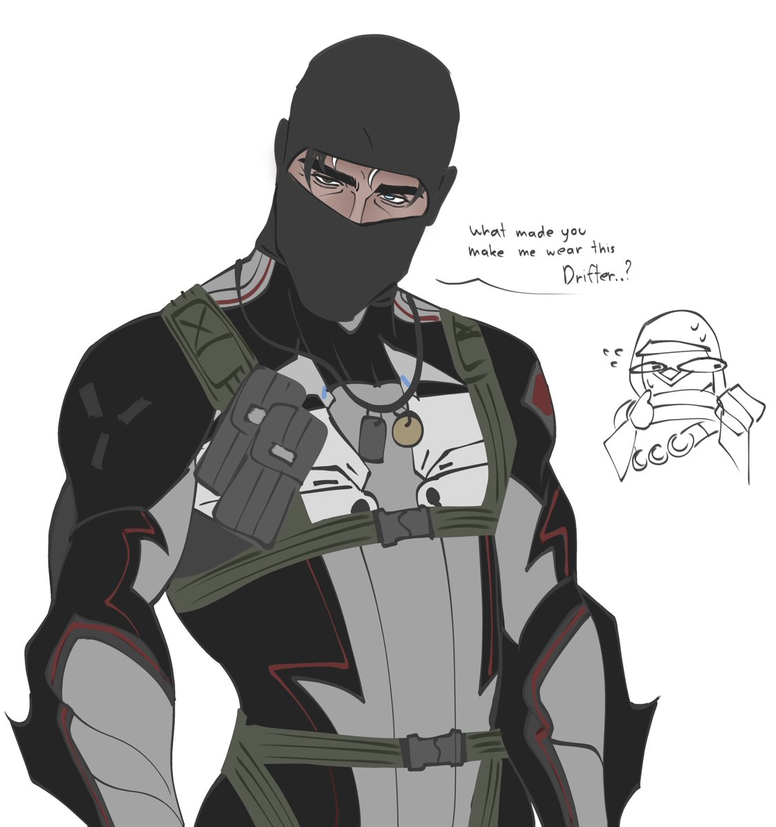 junxX36's tweet photo. Masked man Arthur....(My random thought idea suddenly)
#warframefanart #arthurnightingale https://t.co/t1IExgNY41