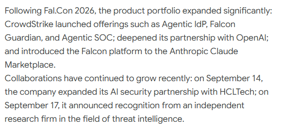 jaehughess's tweet photo. 🚨 $CRWD is back in the spotlight.

CrowdStrike is riding the AI security wave as enterprise AI adoption accelerates. New AI-agent security products, expanding partnerships, and strong ARR momentum are keeping investors focused.

$CRWD just pushed toward fresh 52-week highs. 🔥

AI + Cybersecurity remains a powerful theme to watch. 👀

#CRWD #CyberSecurity #AI #Stocks #NASDAQ
