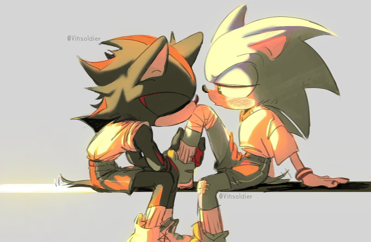 VinSoldier's tweet photo. A little kiss to make it better.  #sonadow #shadonic https://t.co/Ad9ERXmbgr